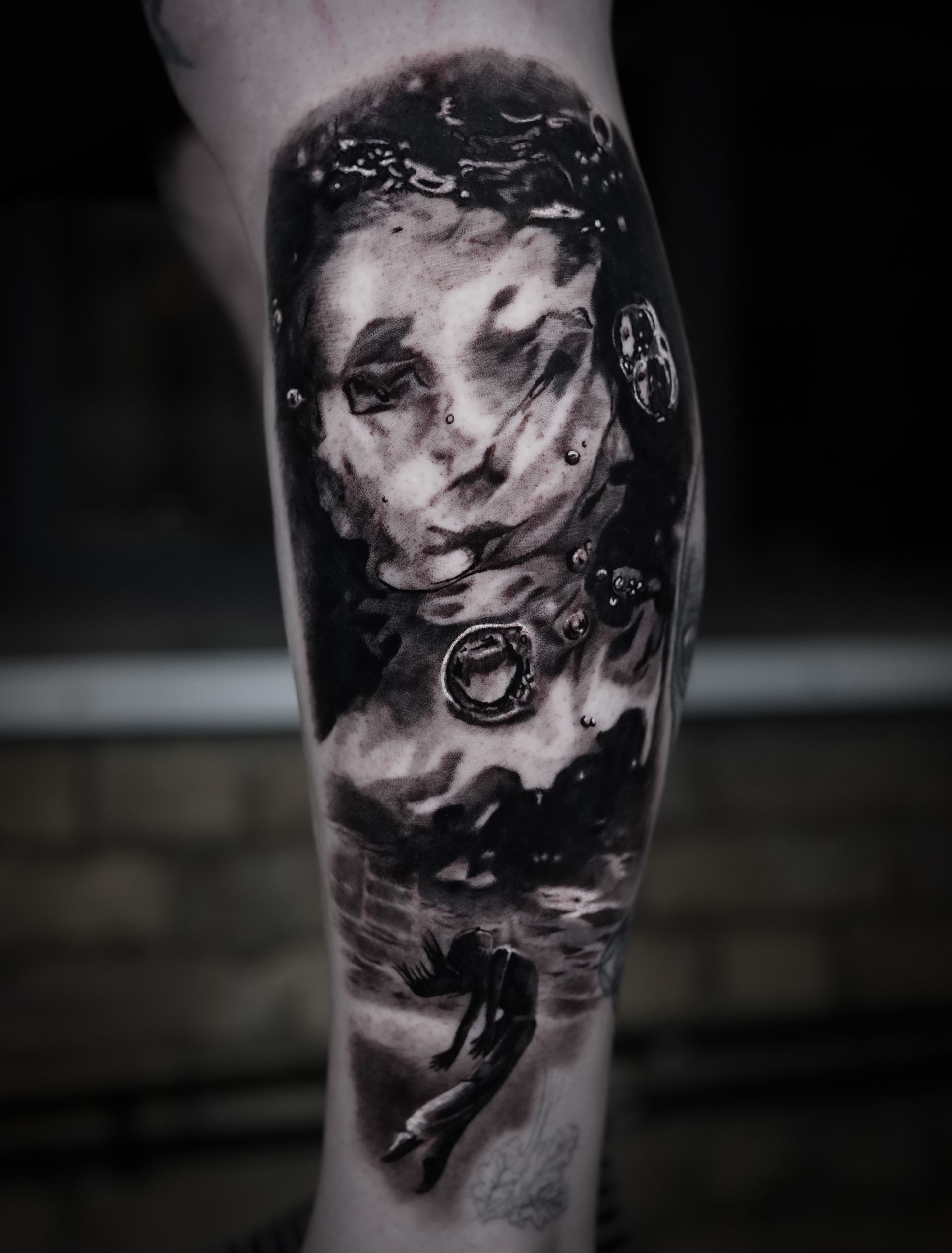 healing time black and grey realism tattoo london