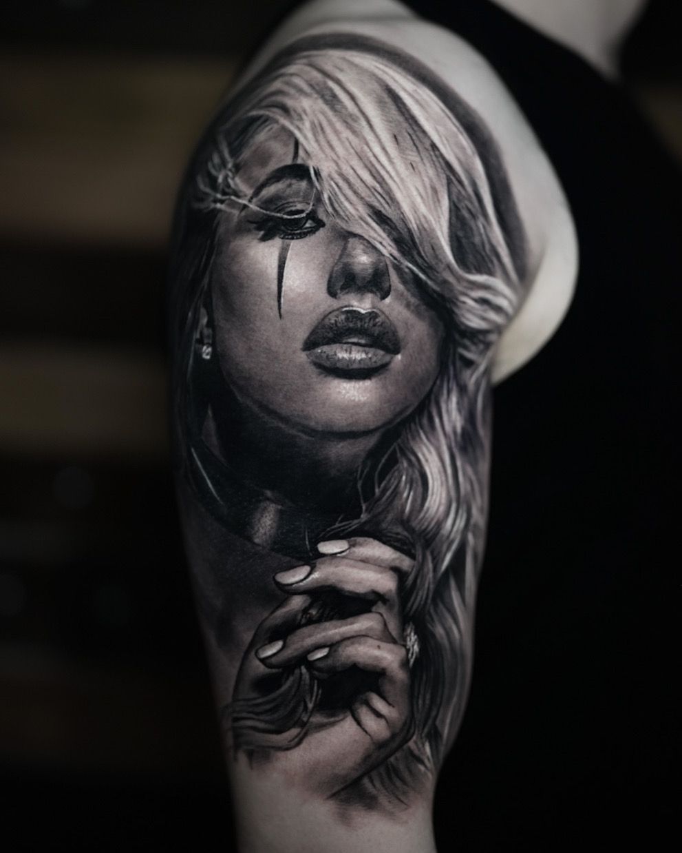 booking black and grey realism tattoo london