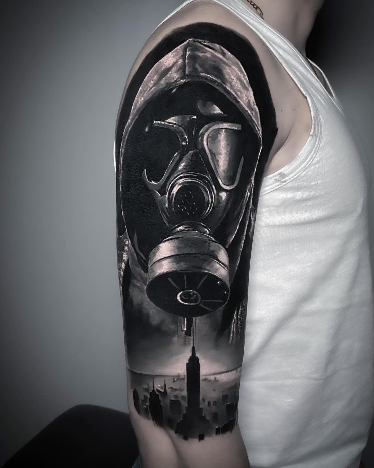 best black & grey realism tattoo northwood