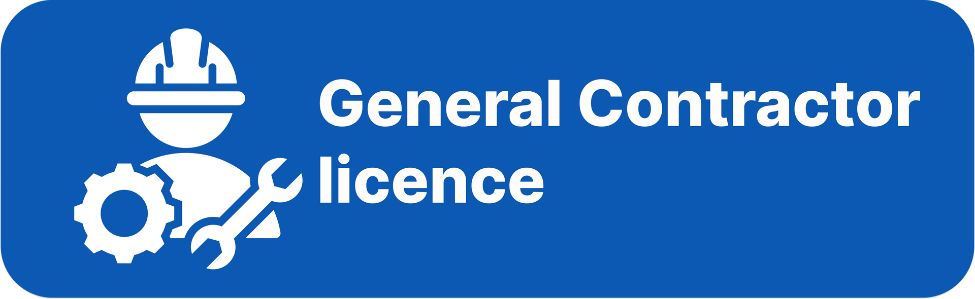 A blue sign that says general contractor licence