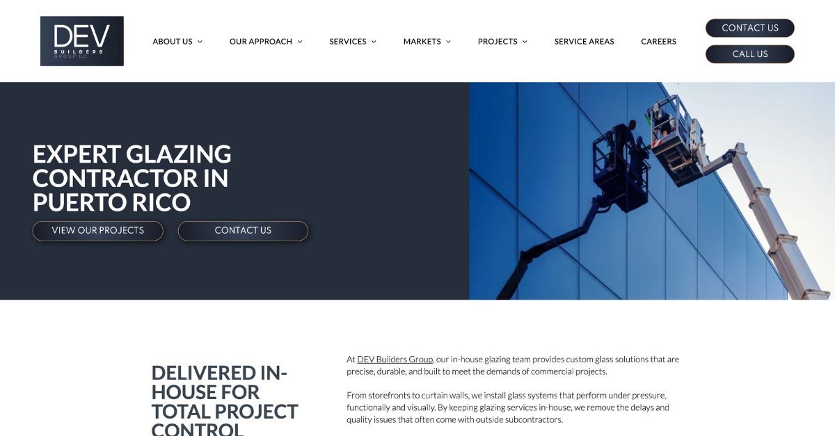Glazing Contractor Puerto Rico | DEV Builders Group