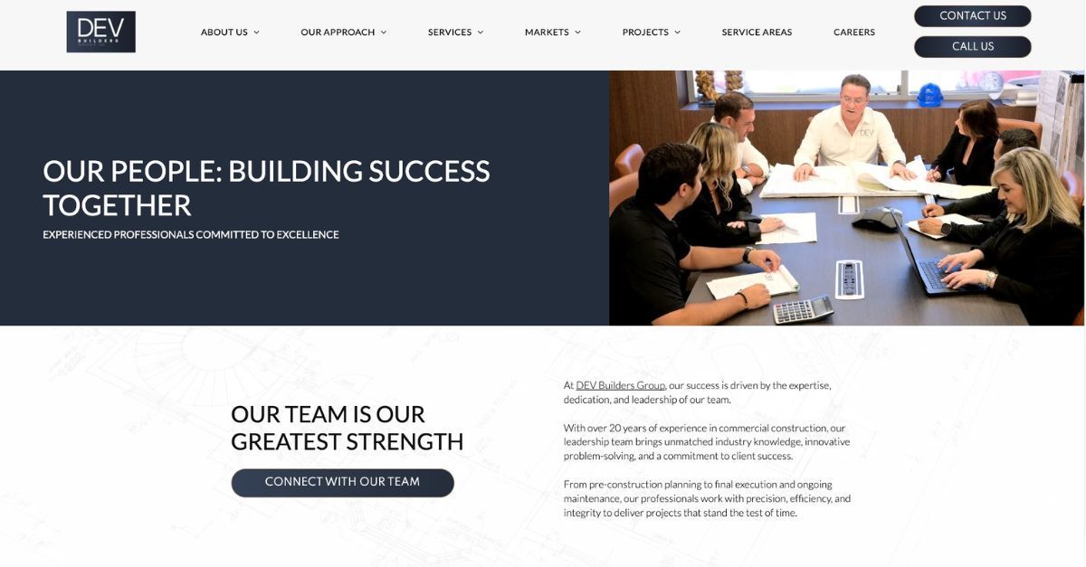 Our Team | Meet the Leadership Team at DEV Builders Group