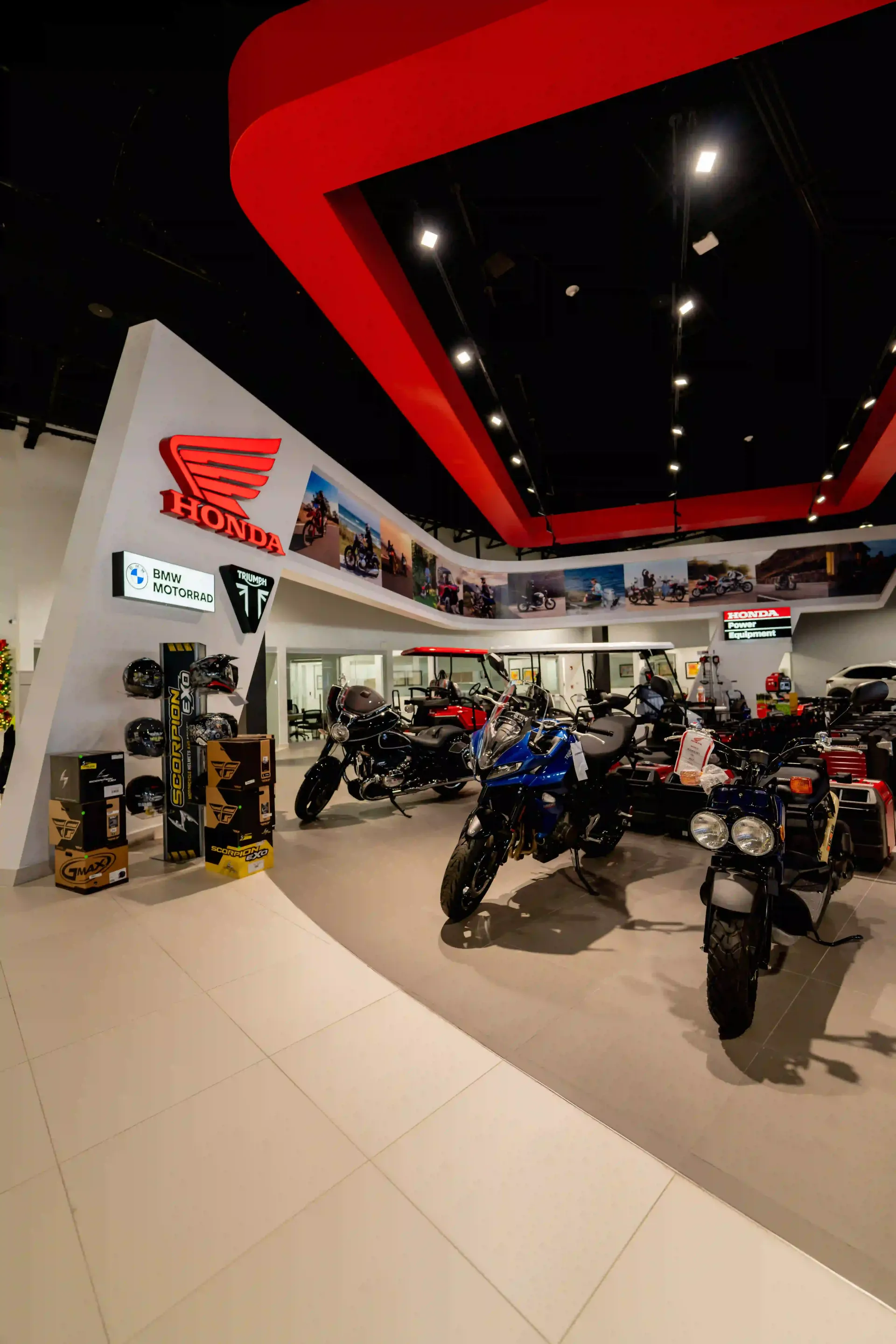 A Honda showroom designed and built by DEV Builders