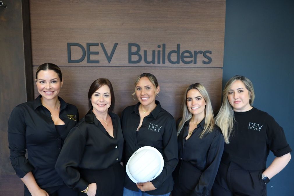 Group of women employees from DEV Builders Group