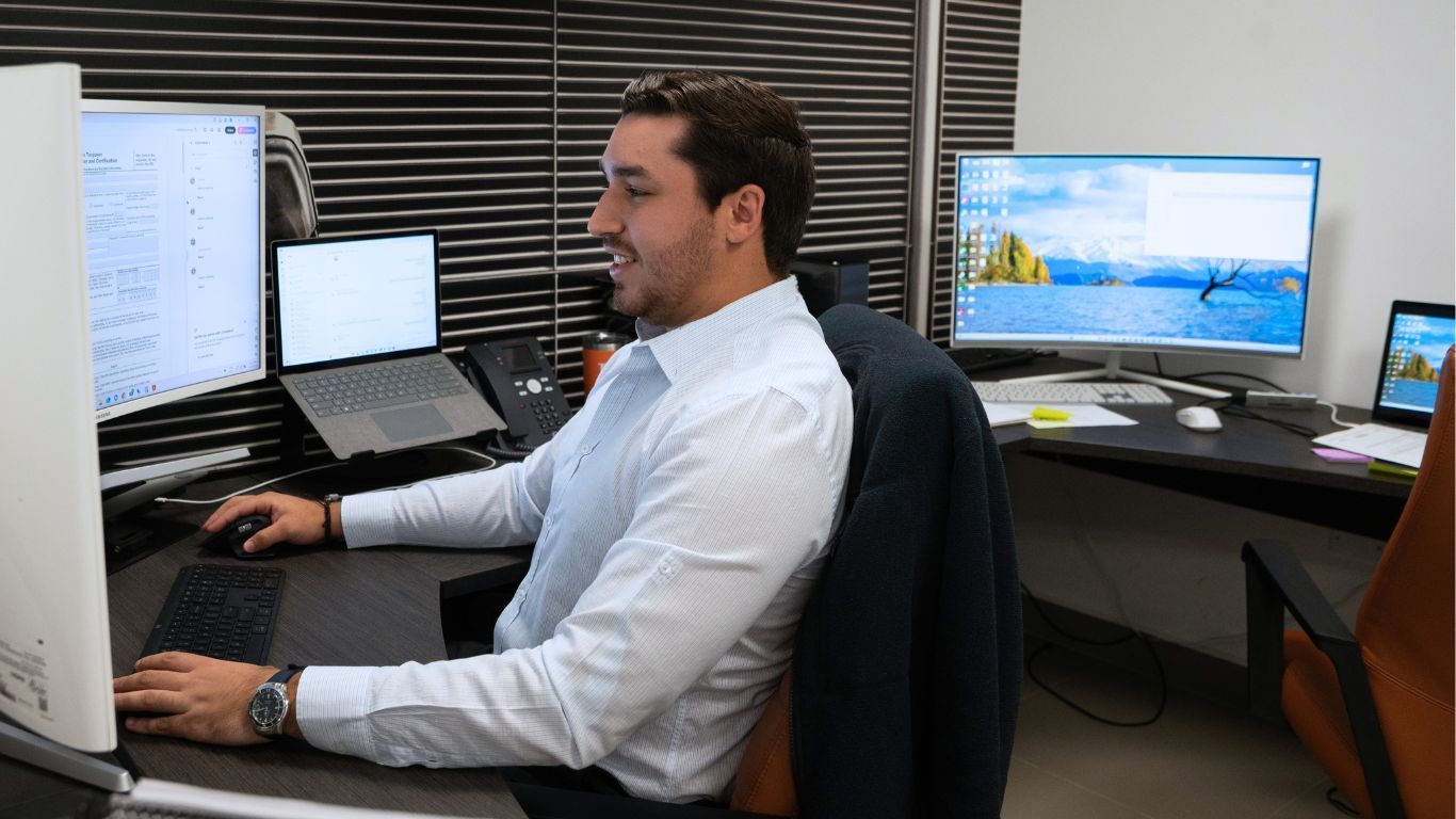 DEV Builders executive working in project management