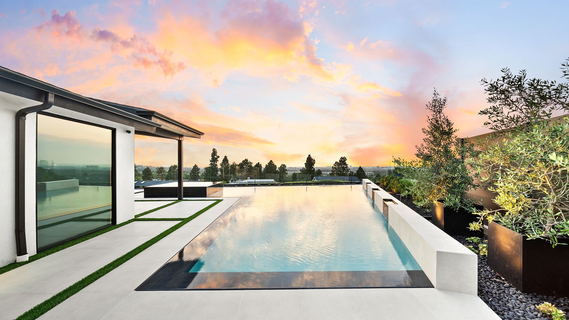 Luxury swimming pool design and construction by Westmod in Irvine, CA.