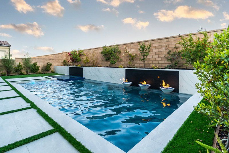 Custom Pool in Orange County designed and built by Westmod - Pool Builder and Pool Contractor