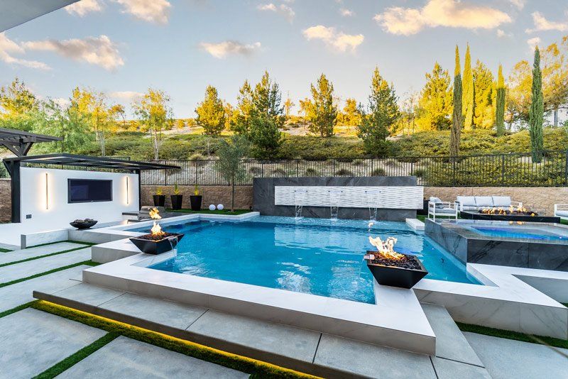 Custom Pool and Outdoor Living Space by Westmod
