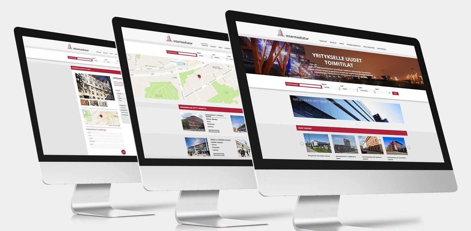 Intermediator, verkkosivut