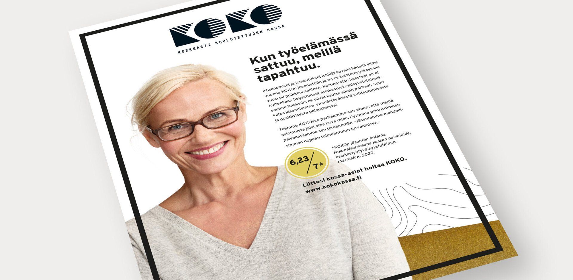 KOKO-kassa, ilmoitus