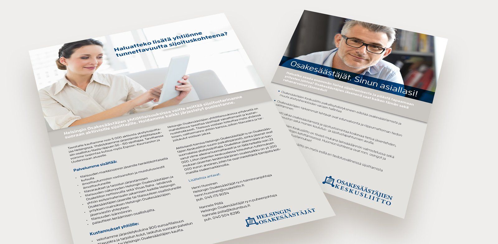 Osakesäästäjät - esitteitä