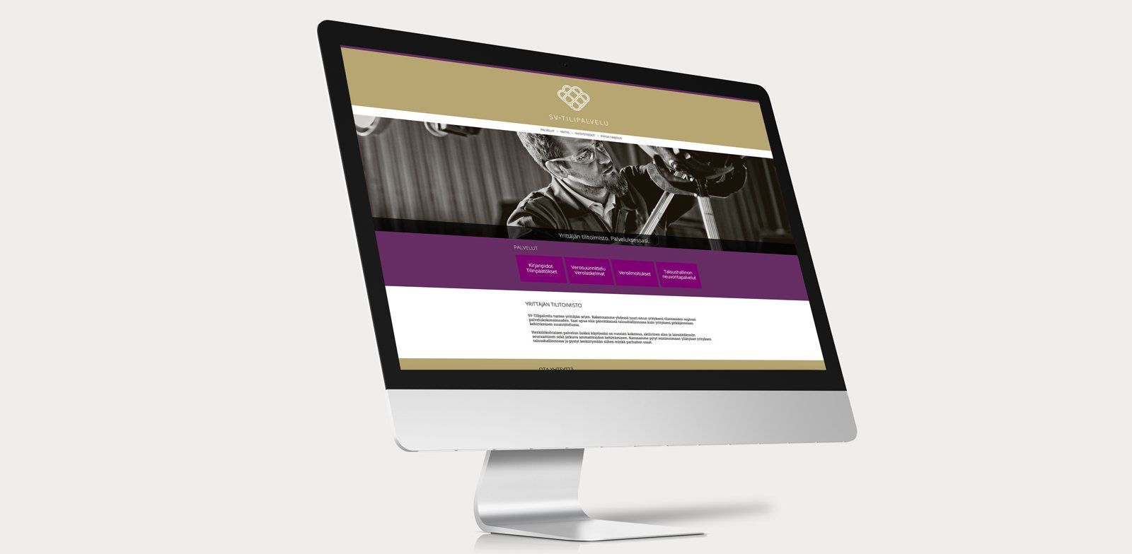 SV-Tilipalvelu, verkkosivut