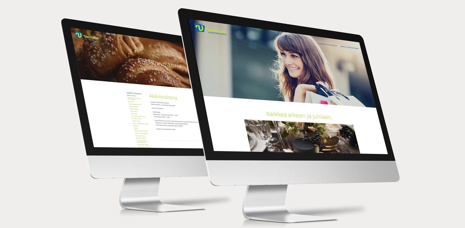 Varissuon liikekeskus, verkkosivut