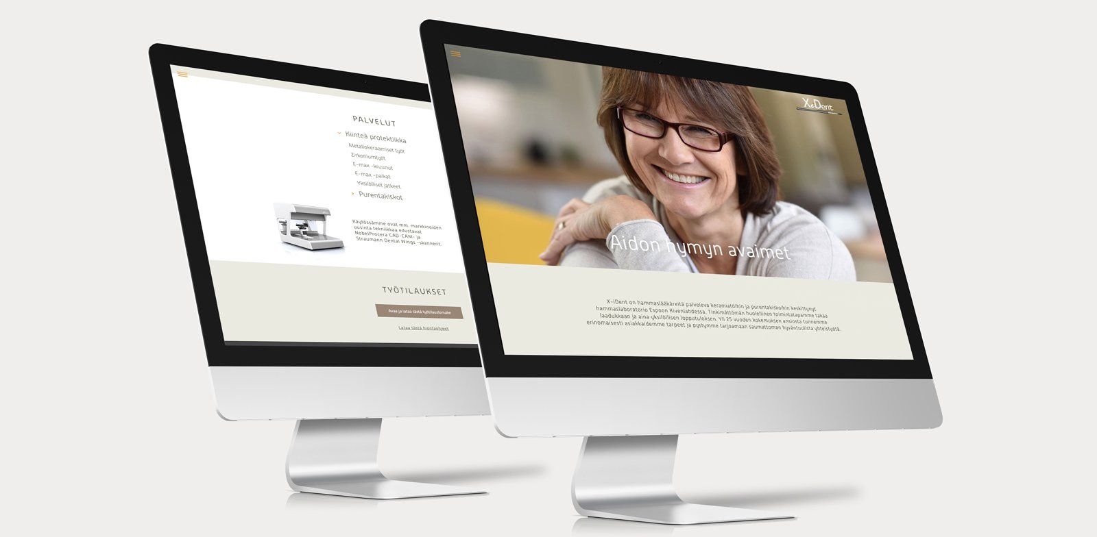 X-ident, verkkosivut