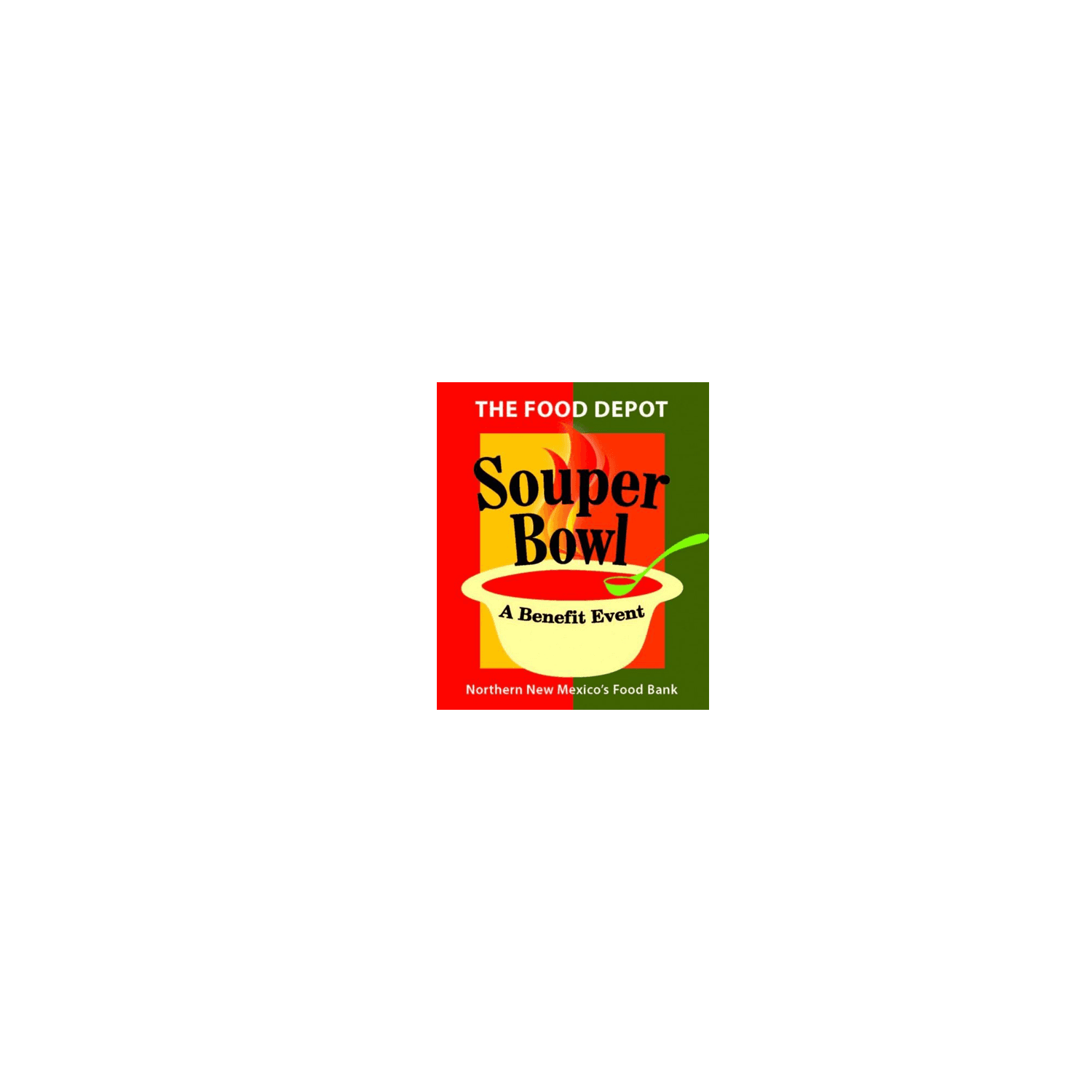 A logo for the food depot shows a bowl of soup