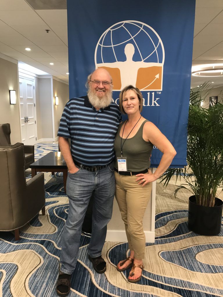 Cochrane BodyTalk Practitioner Lisa with Founder John Veltheim