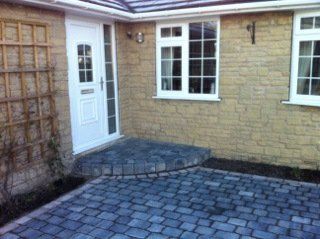 block paved hard stand front access