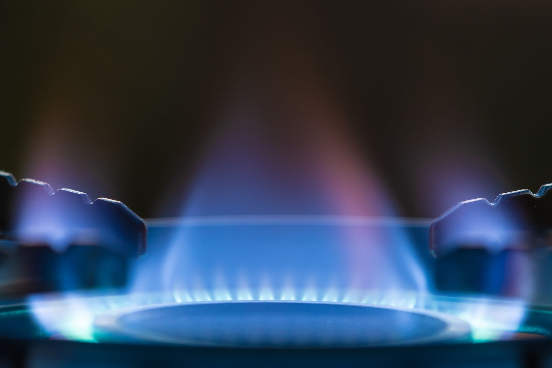 Close-up of burning gas flame, representing expert propane delivery services.