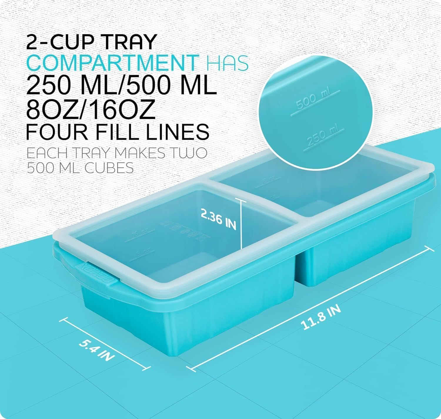 Silicone Freezer Tray With Lid