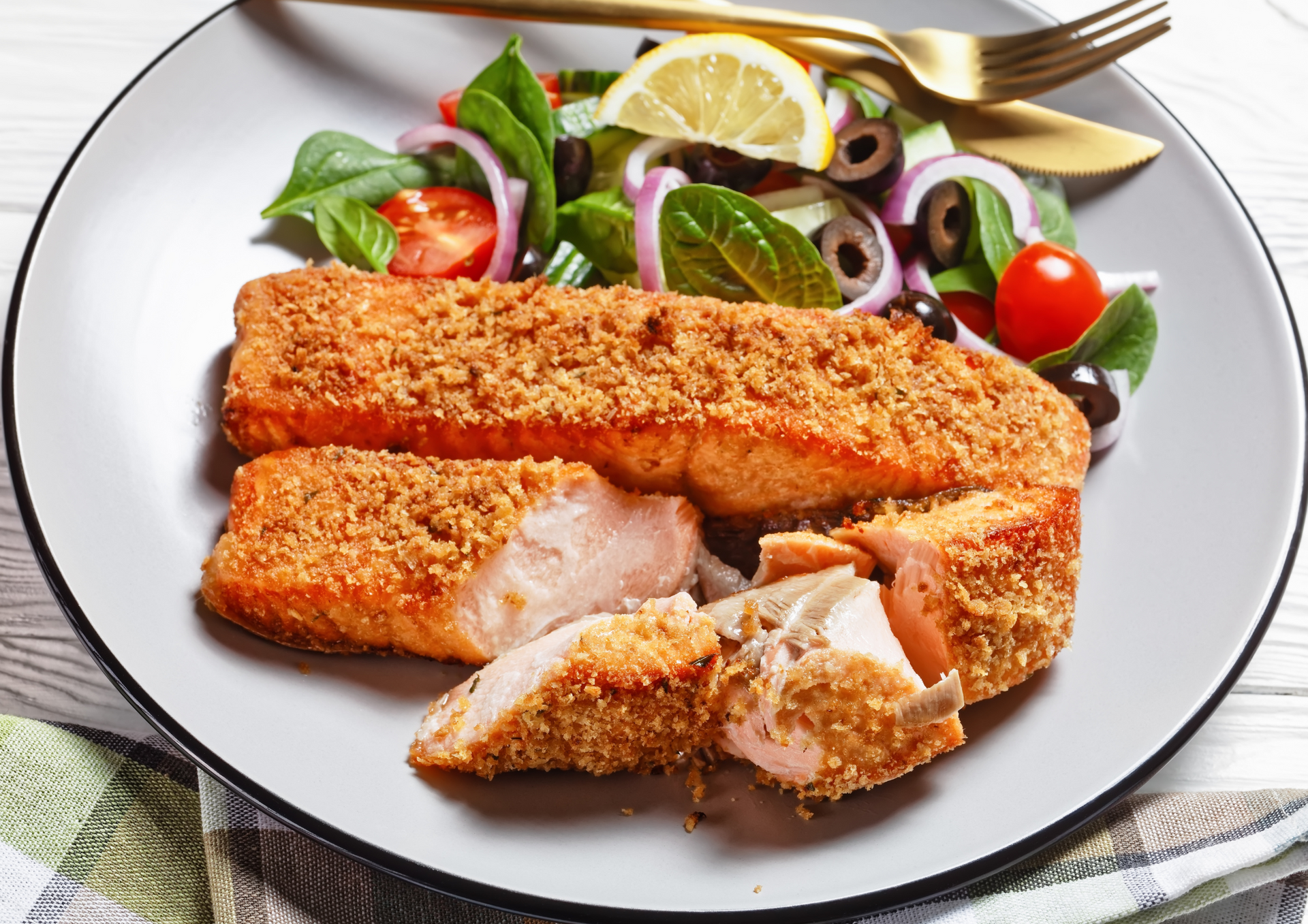 Air Fryer Crusted Salmon