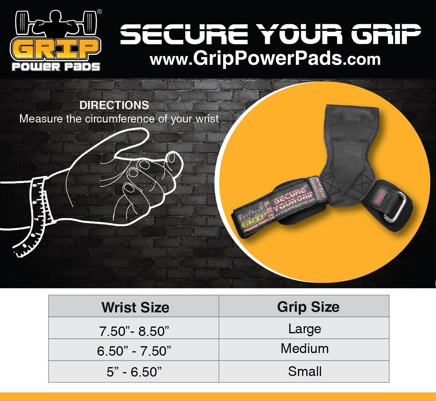 Lifting Grips PRO Weight Gloves Heavy Duty