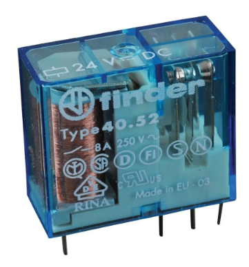 RELEVADOR FINDER 2CC 24VDC 8A 40.52.9.024.0000