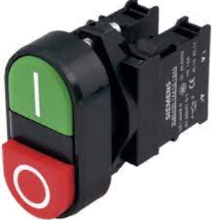 BOTON PULSADOR DOBLE 22MM ROJO-VERDE SKU 3SB61103AA241MK0 MCA SIEMENS