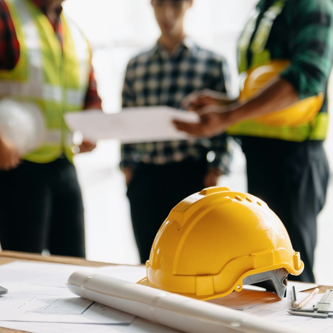 Advanced Builders & Contractors planning a modern multi-unit residential construction site.