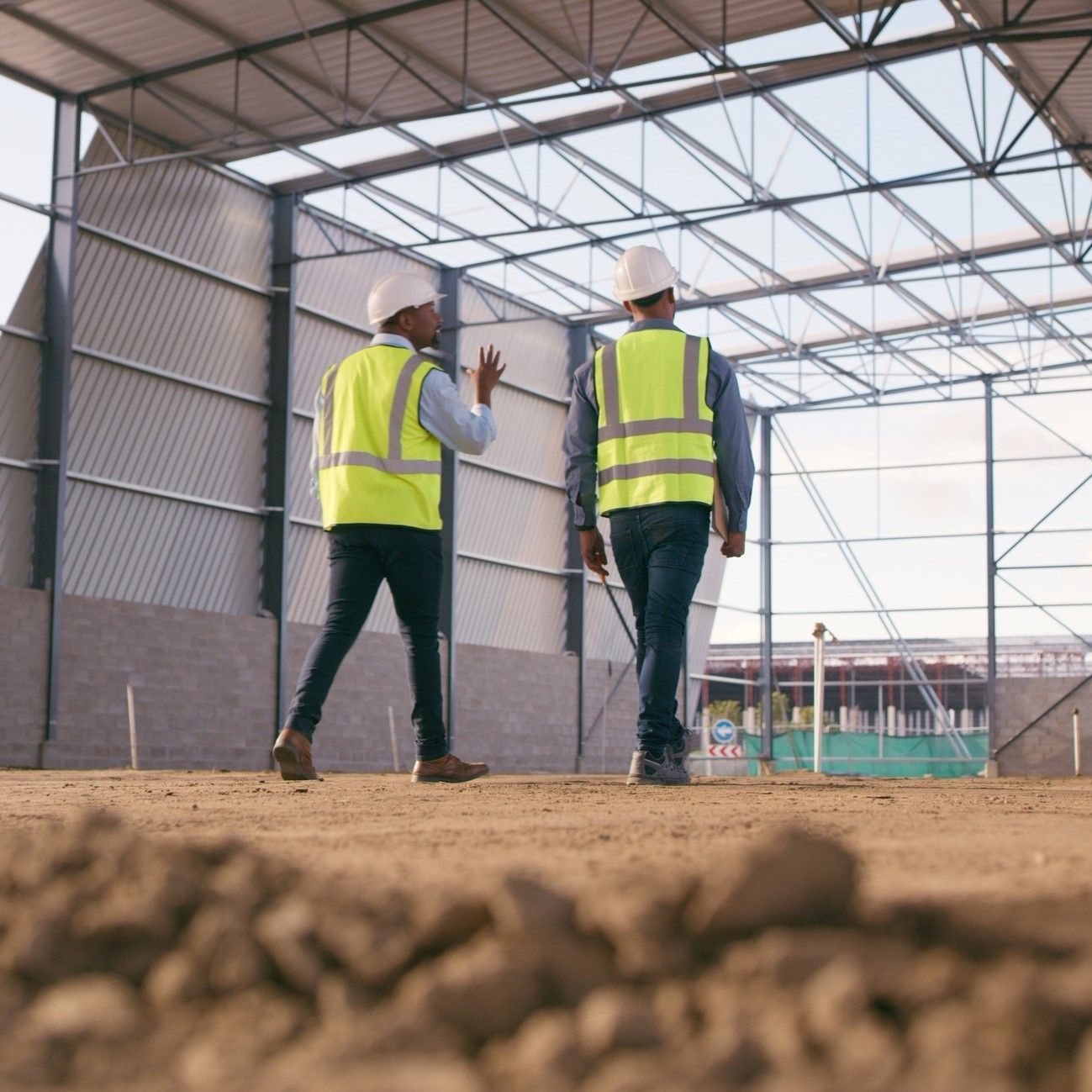 ABC developers walking the job site.