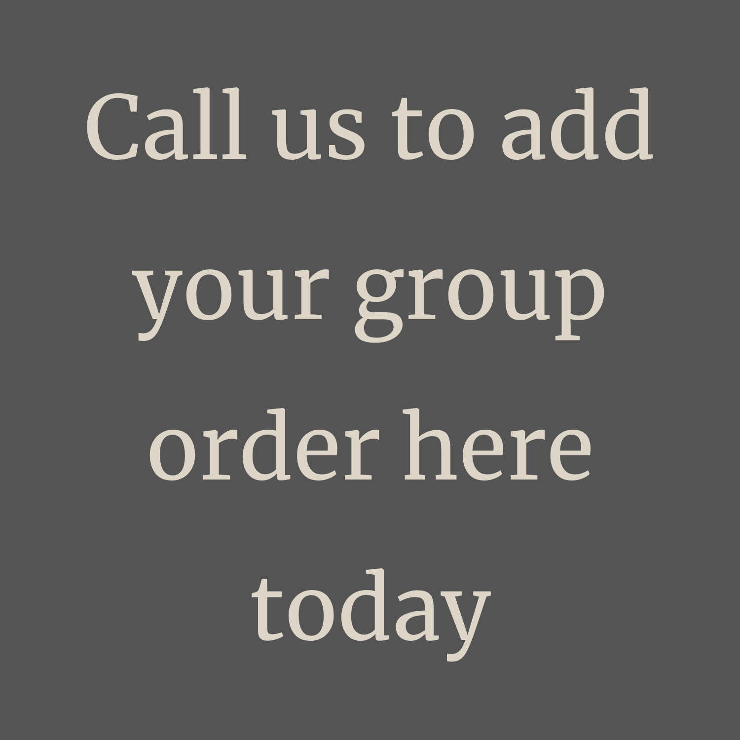 Gray sign with white text: