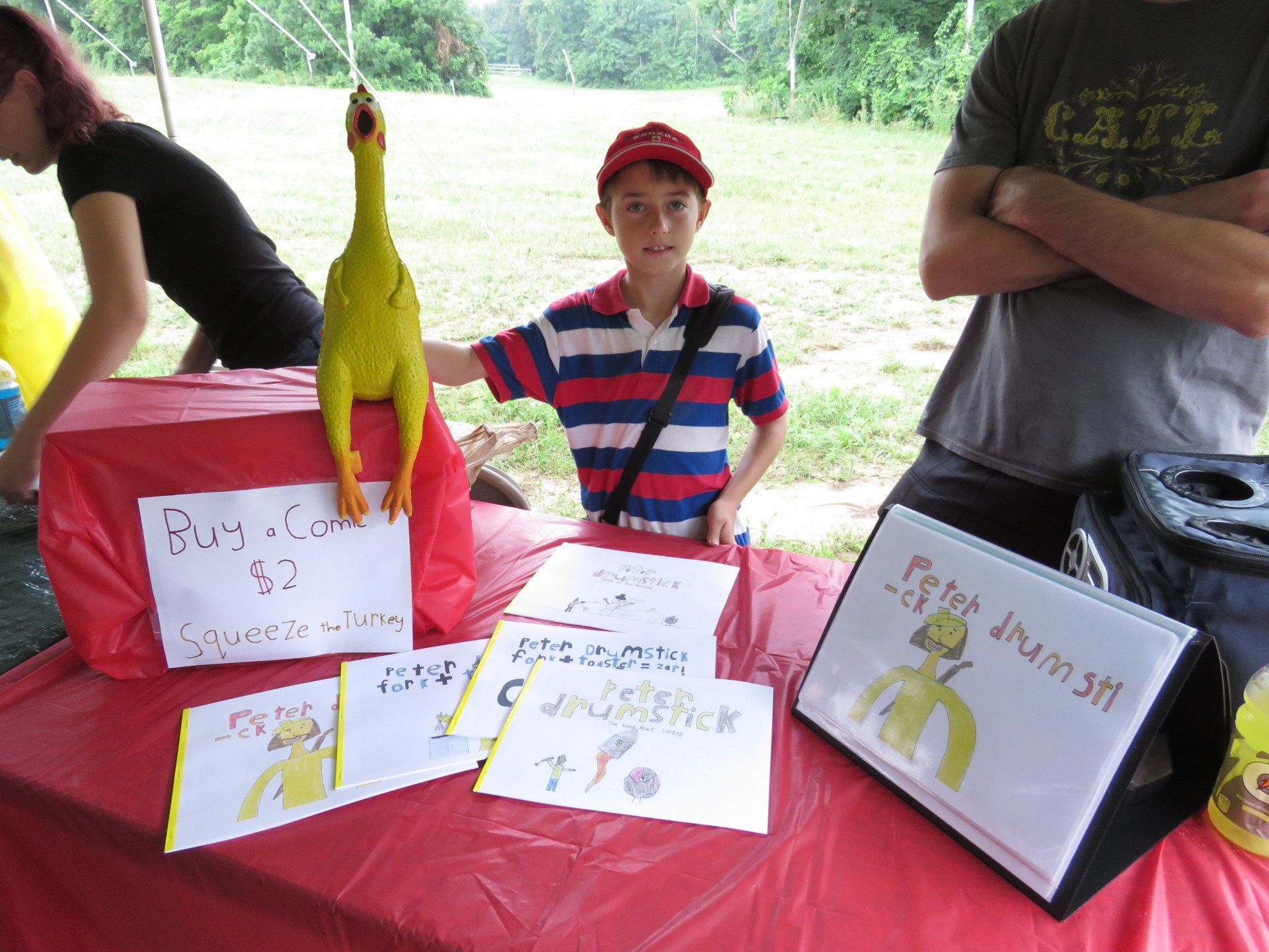 Max's stall at Mantis arts festival