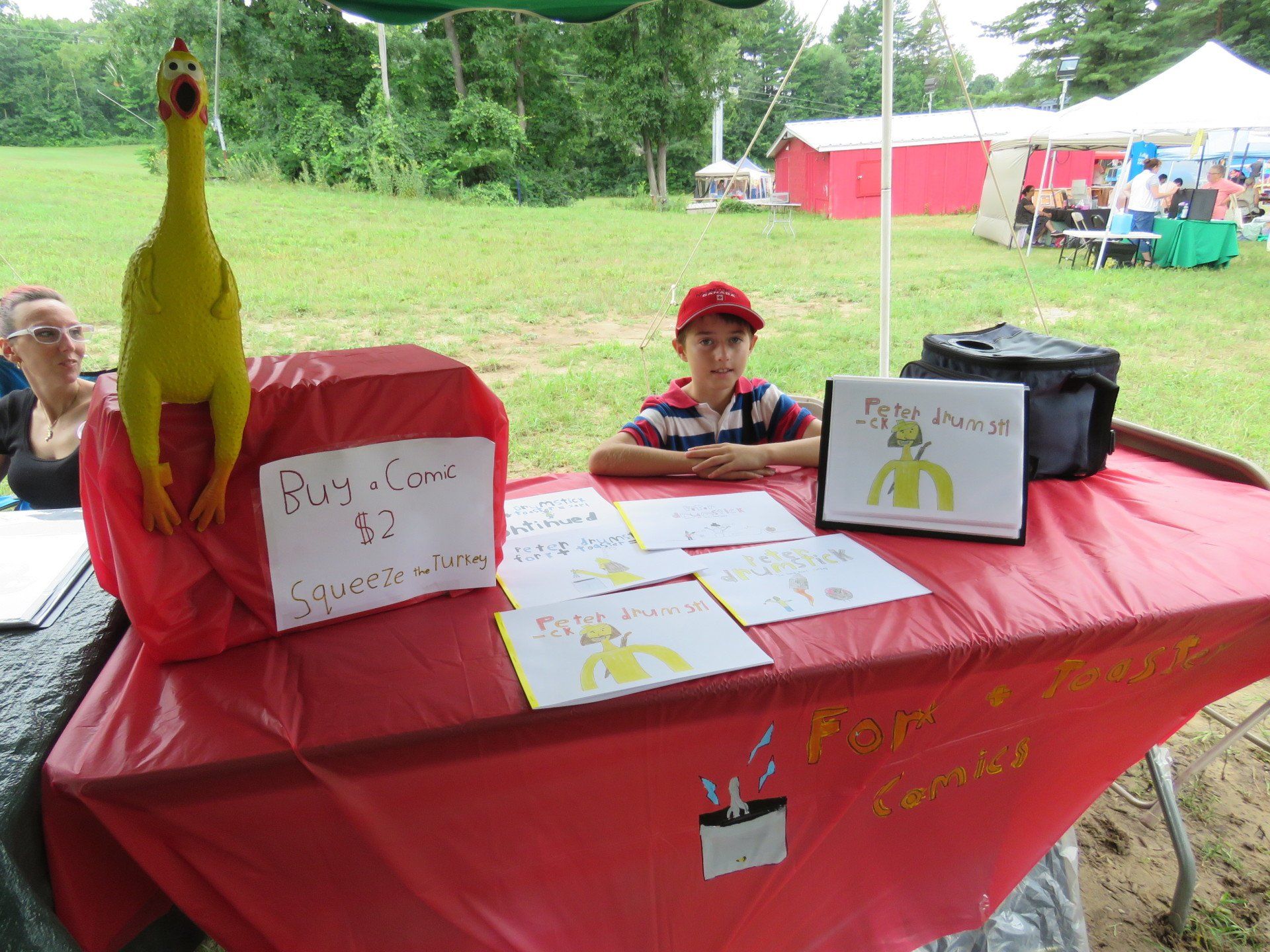 Max's stall at Mantis arts festival