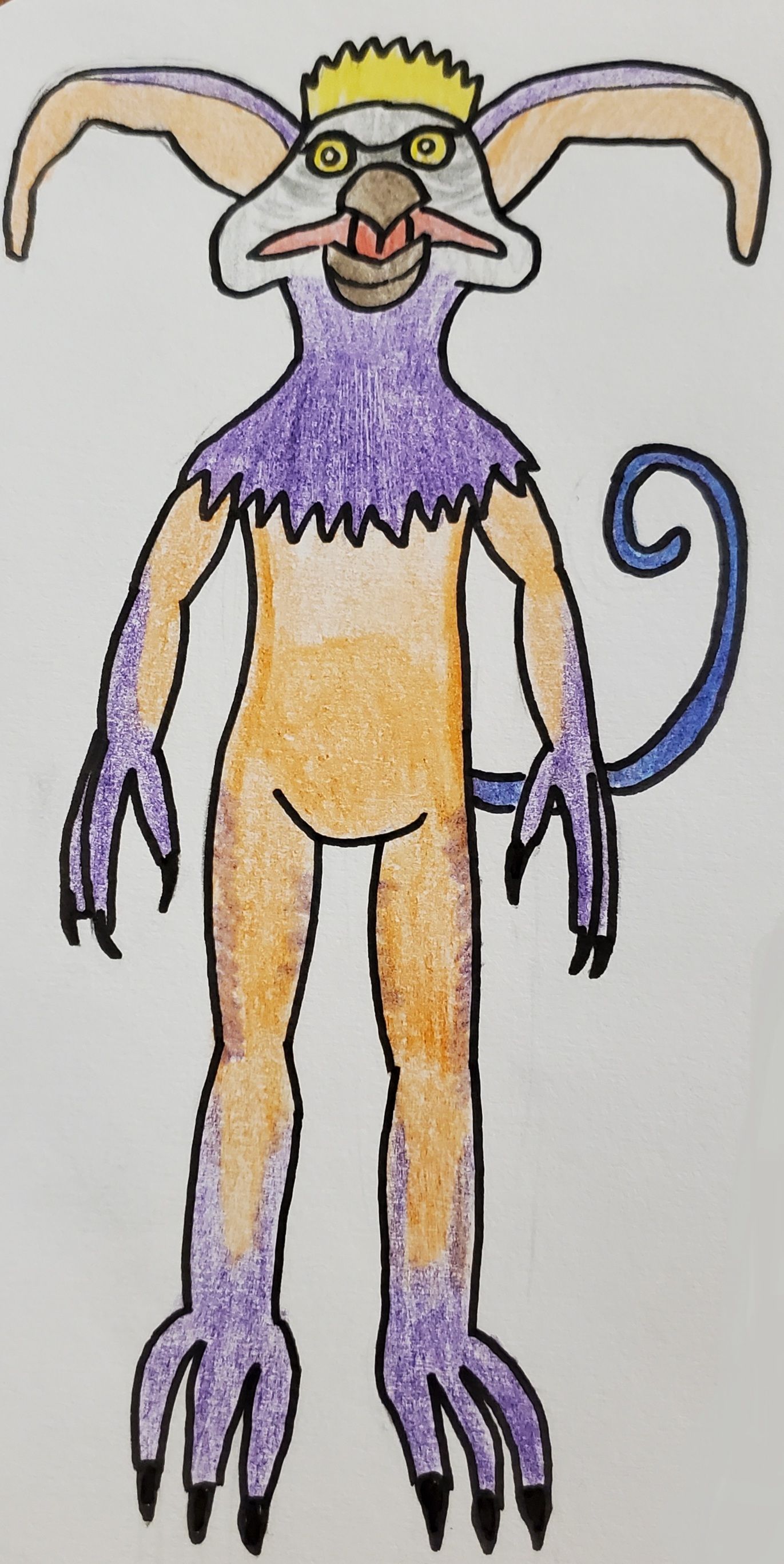 Kwokian Monkey Lizard drawing