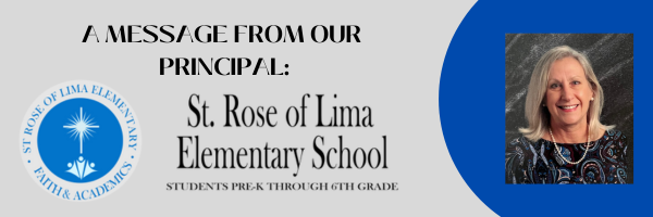 A message from the principal of st. rose elementary school