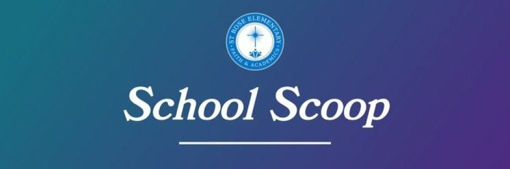 The school scoop logo is on a blue and purple background.