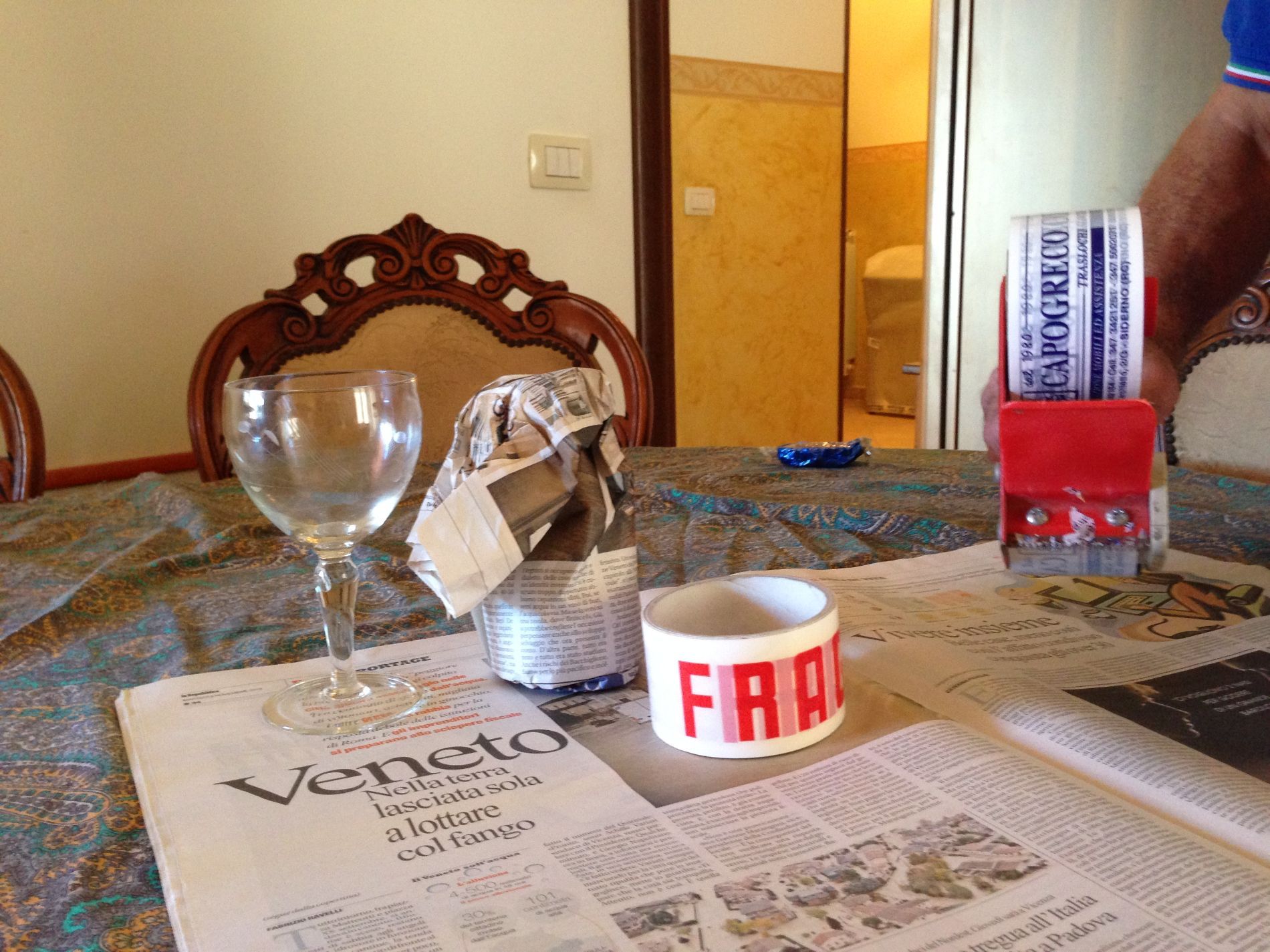 imballaggio materiali fragili