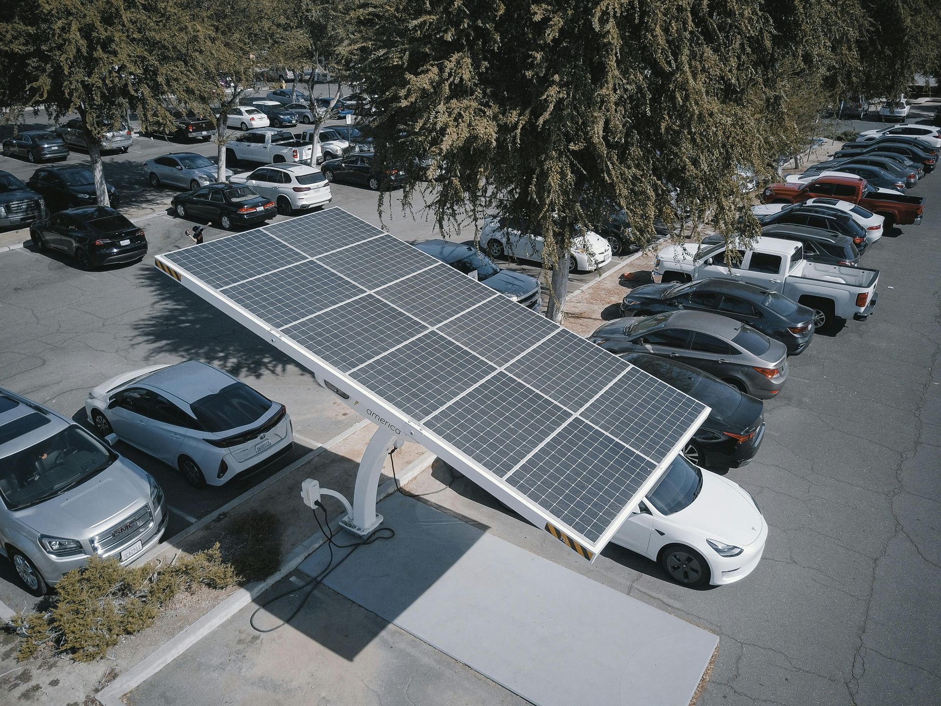 Solar-powered EV charging station installed by MyEVExperts in Toronto