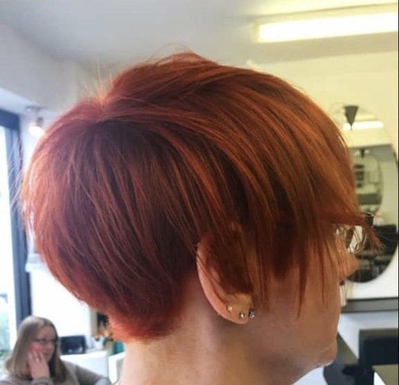 A woman at panache hair and beauty salon in dunstable