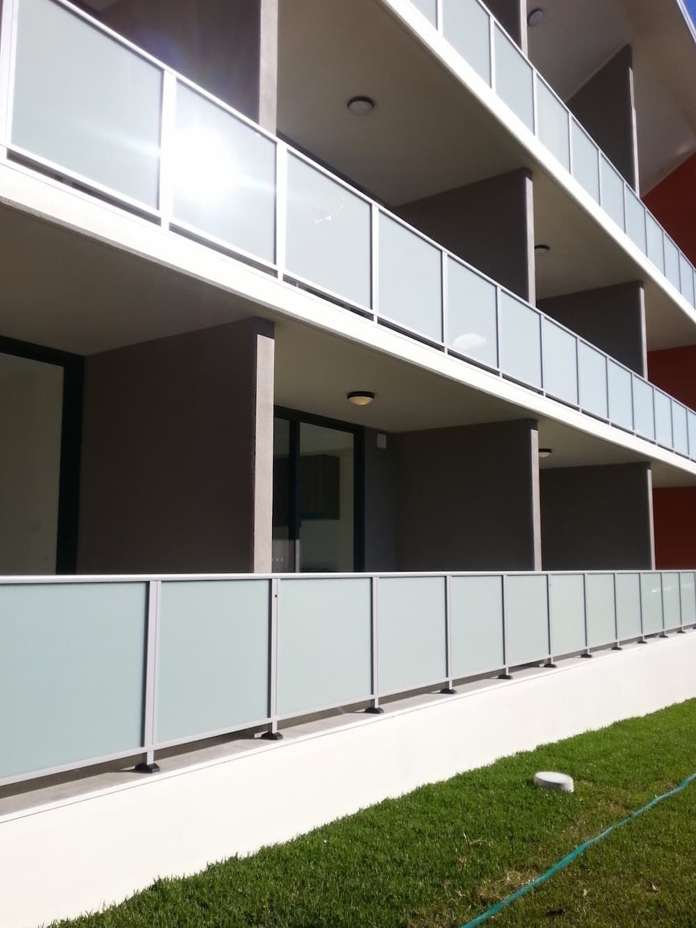 Building With Glass Railings - Glass Balustrade in Newcastle, NSW