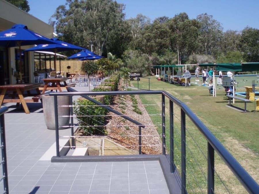 A Balcony Overlooking A Tennis Court - Balustrade in Singleton, NSW