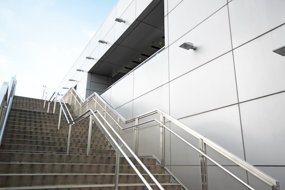 Stairs Leading Up To A Building With Metal Railings - Balustrade in Port Stephens, NSW