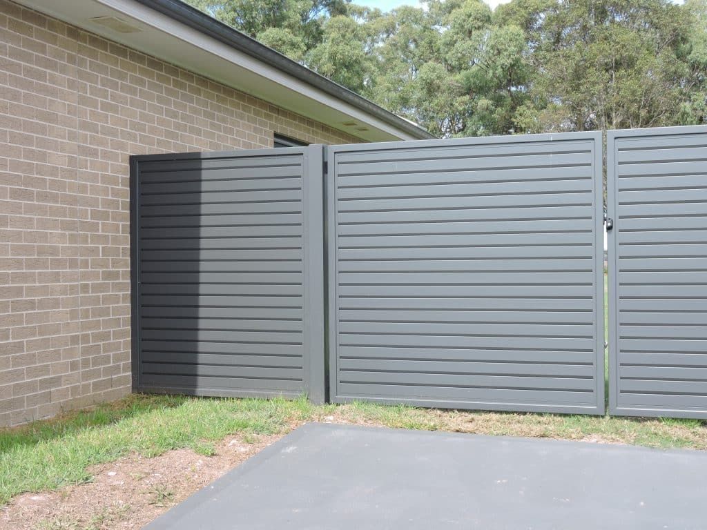Slatted Grey Fence - Slatted Balustrade in Newcastle, NSW