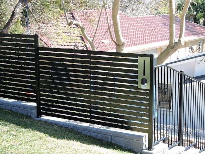 Simple Black Fence - Balustrade in Newcastle, NSW