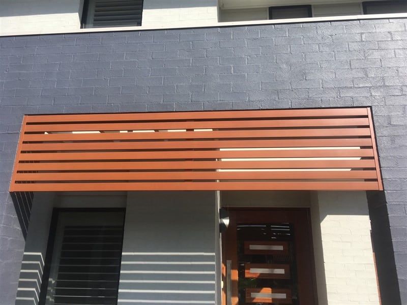 Timber Grain Slat Screen - Aluminium Manufacturer in Newcastle, NSW