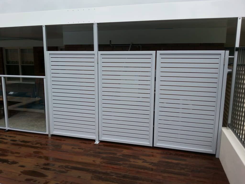 Glass Fencing With Aluminium Privacy Screen - Aluminium Manufacturer in Newcastle, NSW