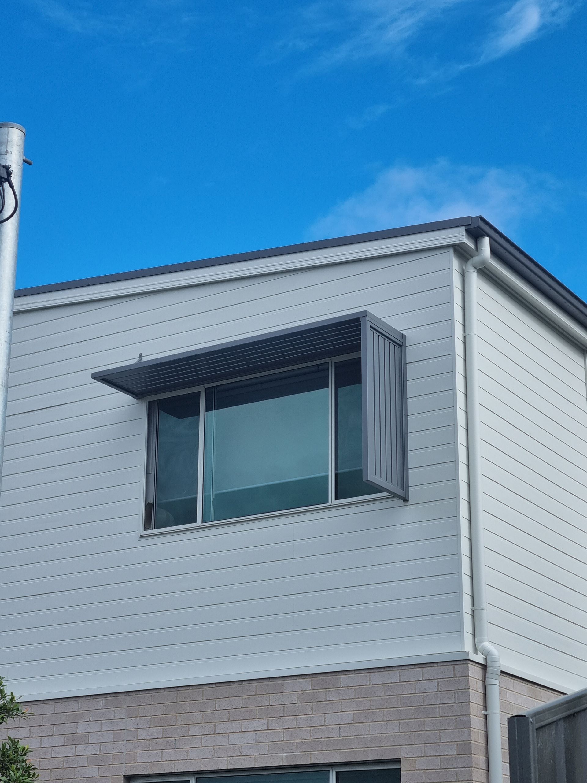 White Roller Blinds And Window - Privacy Screen in Newcastle, NSW