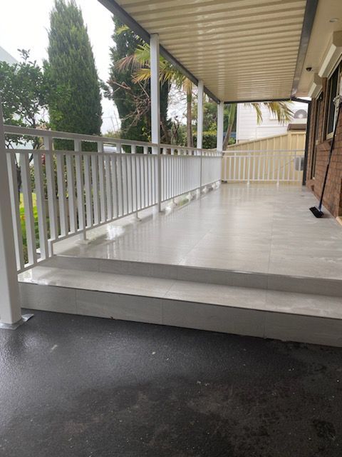 Aluminium Balustrades on A Patio
