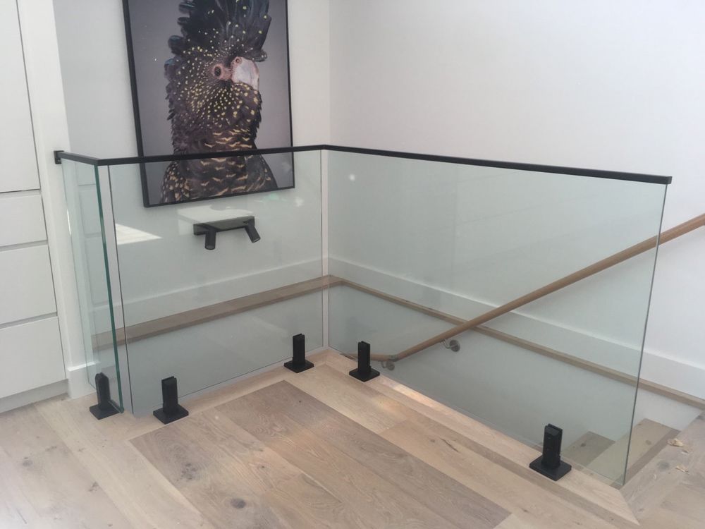 Glass Balustrades on A Residential Stairs