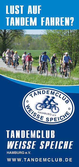 Vorderseite des aktuellen Flyers des Tandemclubs