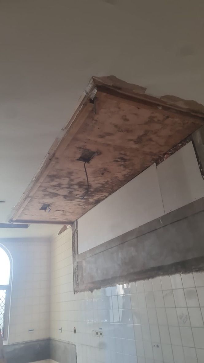 Ceiling with Cracks and Loose Plaster — Commercial Plasterers in Townsville